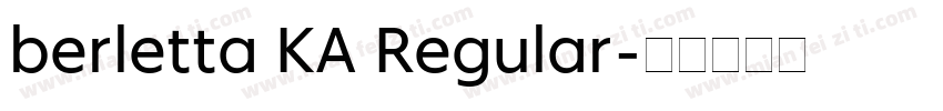 berletta KA Regular字体转换